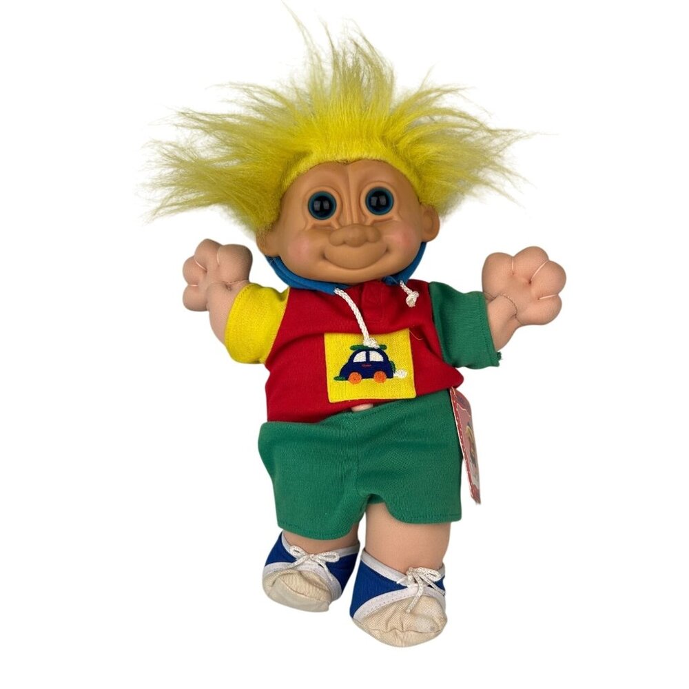 Troll Kidz "Buster" by Russ Stuffed w/ Tags Hoodie Vintage Toy Collectible Doll
